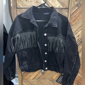 Black Cowgirl Denim Jacket